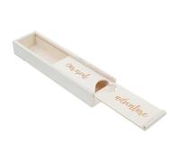 Garneck Boîte Bois pour Annonce de Grossesse Étui de Rangement pour Test de Grossesse Boîte de Souvenir pour Naissance