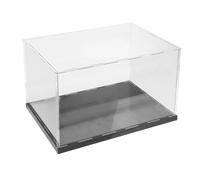 Garneck Boîte D’Affichage Transparente Noir pour Acrylique Moufles de Boxe | Rangement et Protection, Vitrine Simple pour Figurine ou Moufles, Format Compact, Style Sobre Noir