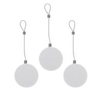 Garneck Boîte de Câble Antivol Rétractable en Acier avec 3 Cordons Blancs 1 Mètre et 2 Verrouillages, Système de Verrouillage Métallique Sécurisé pour Présentoirs et Équipements Antivol