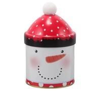 Garneck Boîte de Rangement Décorative en Métal Thème Noël avec Couvercle, Contenant de Noël Bonbons, Design Créatif et Couleur Délicate pour Festival et Fête