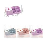 Garneck Boîte de Rangement Multifonction en Plastique Violet Organisateur de Bureau et Cosmétique Boîte à Mouchoirs et Porte-Pinceaux Accessoire Pratique pour Maison et Bureau