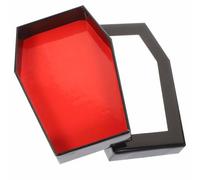 Garneck Boîte de Rangement pour Faux Cils de Cercueil, Pvc | Organisateur de Cils Léger et Réutilisable, Ambiance Halloween, Se Glisse Trousse ou Paquet