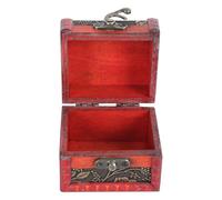 Garneck Boîte de Rangement Vintage Bois pour Petits Objets Précieux Organiseur de Bijoux Compact Style Rétro Coffret Décoratif Européen pour Bagues et Boucles Oreilles