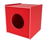 Garneck Boîte de Tombola Rouge 20 Cm en PVC Rigide Boîte à Dons Urne de Vote pour Fêtes et Événements Jeux de Loterie Collecte de Billets