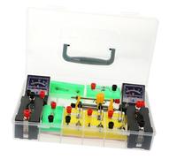 Garneck Boîte Expérimentale Électrique Portable en PVC pour Élèves de Collège, Outil Pédagogique de Physique Compact, Facile à Transporter et Développer Les Compétences Couleur