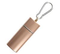 Garneck Boîte Porte-clés Cendrier Porte Clé Portefeuille Porte Feuille Cendrier De Poche Cendrier Exterieur Récipient à Cendres Fumantes Mini Cendrier Extérieur Golden Métal
