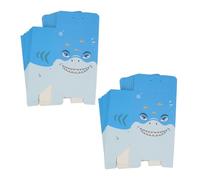 Garneck Boîtes à Bonbons en Papier Motif Requin Bleu, 25 Pièces, Petites Boîtes D'emballage pour Shower, Fêtes Prénatales et Anniversaires, Coffrets Présents Légers et Sûrs, Décoration