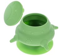 Garneck Bol à Tétines pour Chiots en Silicone avec 4 Tétines Vertes | Alimentation Simultanée, Stable en Place, pour -nés, Orphelins, Personnel Vétérinaire et Familles D'accueil