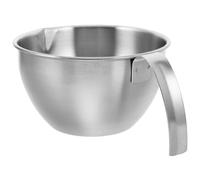 Garneck Bol Mélangeur Inox 12 Cm avec Poignée, Bec Verseur Gradué, Bol à Mesurer Multifonction pour Pâtisserie Cuisine, Saladier Résistant et Facile à Nettoyer, Ustensile de Cuisson