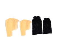Garneck Bonnet Chauve en Latex Petit et Grand Taille Filet Accessoires pour Cosplay Adulte Couvre-Chef Chauve Réaliste pour Maquillage et Fêtes Costumées Ensemble 2 Pièces
