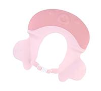 Garneck Bonnet de Bain pour Bébé Ajustable en PE Rose, Protection Douce pour Shampooing et Bain, pour Garçons et Filles, Peut Servir de Visière Solaire