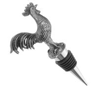 Garneck Bouchon Décoratif en Métal Forme Coq pour Bouteille de Vin Scelleuse Hermétique Réutilisable Accessoire Bar Fête Compatible Bouteilles Standard Économiseur Fraîcheur Vin