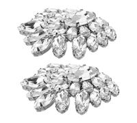 Garneck Boucles Chaussures Métal avec Cristaux Détachables Décorations pour Mariage et Occasions Spéciales Clips à Chaussures pour Femmes et Filles