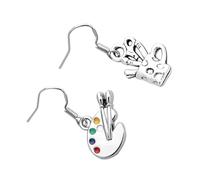 Garneck Boucles D’oreilles Pinceau D’artiste Pendantes Femme Métal Léger Présent Élève Art Fête