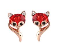 Garneck Boucles d'Oreilles Animaux en pour Femmes Élégantes et Confortables Design de Renard Mignon Accessoire de Mode pour ou Mariage Poids