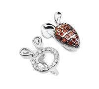 Garneck Boucles D'oreilles Lapin Carotte Asymétriques Fantaisie en Alliage Léger pour Filles Bijoux de Pâques Usage Quotidien