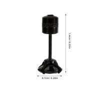 Garneck Boucles d'Oreilles pour Hommes en Acier Titane Noir 6 MM Petites Boucles d'Oreilles Stylées Zirconium Noir 2 Pièces Résistantes à la Décoloration Usage Quotidien