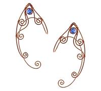 Garneck Boucles D'oreilles Rétro sans Perçage Dorées, Clips D'oreilles Féminins Artisanaux, Bijoux D'oreilles Elfes Vintage pour Femmes, Accessoires Cosplay Élégants, Lot de 2 Pièces