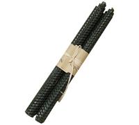 Garneck Bougie Longue en Nid D'abeille Vert, 2 Pièces Bougie de Paraffine Fit, pour Dîner de Table et Mariages Romantiques