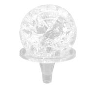 Garneck Boule de Cristal Transparente Facile à Déplacer Placer Décorative Ornement Délicat en Cristal Argenté pour Fontaine Intérieure pour Bureau ou Aquarium