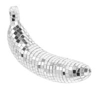 Garneck Boule Disco Banane Décor Boule À Facettes En Forme De Fruit Boule Réfléchissante Lumière Dj Danse Boule D'éclairage De Scène Décorative Pour Décoration De Gâteau