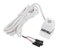 Garneck Bouton d'Alimentation PC de Bureau Câble d'Extension 165 M Interrupteur Externe en ABS et Caoutchouc Bouton pour Boîtier Ordinateur Compatible Usage Bureau Couleur Aléatoire