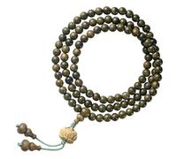 Garneck Bracelet Bois Bouddhiste pour Hommes et Femmes Accessoire de Prière Multi Usage Collier ou Bracelet Design Élégant et Signification Spirituelle