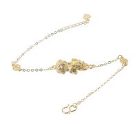 Garneck Bracelet Feng Shui de Richesse Doré Plaqué Or Chaîne Ajustable Unisexe pour Fortune et Prospérité Quotidien Plusieurs styles