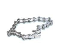 Garneck Bracelet Homme Chaîne Acier Inoxydable Punk Style Bracelet Rigide Argenté Résistant Corrosion Mode pour Père et Garçon