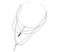 Garneck Bracelet Manchette En Métal Pour Femmes Style Punk Chaîne Ajustable Argenté Accessoire De Mode Pour Sorties Et Occasions Spéciales Design Minimaliste Et Élégant
