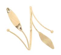 Garneck Bracelet pour Femme Brassard Métallique Feuilles Délicates Ajustable Design Créatif Solide Accessoire Mode pour Soirée
