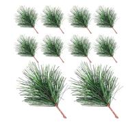 Garneck Branches de Pin Artificielles Décoratives 24 Pcs 7X5 CM Fausses Branches Sapin de Noël pour Décoration Festive Centres de Table et Arrangements Floraux