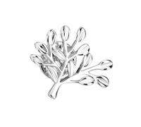 Garneck Broche Arbre Vie Femme Argentée Solide Créative Festive Fête Anniversaire