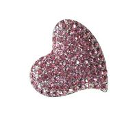Garneck Broche Cœur Cristal Décorative Amour Épingle Délicate pour Femme Accessoire Corsage Élégant Cadeau pour Fête et Anniversaire