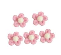 Garneck Broche En Feutre Adorable 5pcs Fleurs Roses Pour Garçon Et Filles Décoration De Vêtements Douce Et Sécurisée Pour Paquet Et Chapeaux