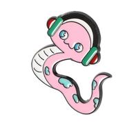 Garneck Broche L'année Serpent de Vintage Serpent en Alliage de Zinc Rose, Artisanat Soigné et Solide, Accessoire Élégant pour Commémoration Paquet à Dos