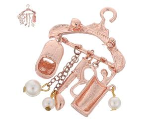 Garneck Broche Rétro Vintage En Alliage De Zinc Bijou Femme Accessoire Mode Polyvalent Pour Robe Pull Écharpe Forme Cintre Design Élégant