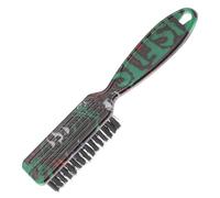 Garneck Brosse à Barbe Multifonction Vintage Brosse Dure pour Cheveux Ondulés Poils Doux Non Irritants Taille Compacte Salon de Coiffure et Coiffage Masculin Usage Professionnel et
