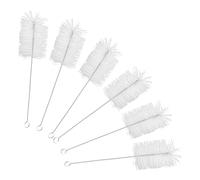 Garneck Brosse à Bouteille Longue Manche 6 Pièces Nettoyage Pratique pour Bouteilles Étroites Verres et Tasses Poils en Acier Inoxydable Outils Cuisine Pratiques