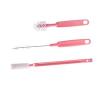 Garneck Brosse Bouteille Nylon Set avec Crochet Nettoyeur Goupillon Fin pour Tasses Gourdes Nettoyage Crevasses et Fonds Difficiles Multi Usage Écologique