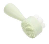 Garneck Brosse Faciale Manuelle Portable à Poils Fibre et Silicone, Simple | Design Debout Créatif, Poignée Intégrée, Usage Maison, Aide à L'absorption, Sûre Peau