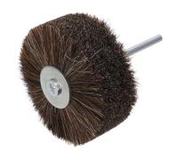 Garneck Brosse Rotative Crin Cheval pour Outils Rotatifs, Adaptée Ponçage, Cirage et Nettoyage de Sculptures en Bois et Bijoux Délicats