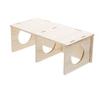 Garneck Cabane Bois pour Hamster Cachette Sécurisée avec Fenêtre Transparente Nid pour Rongeurs comme Hamsters Et Chinchillas Maison De Jeu Bois Premium