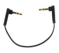Garneck Câble Audio Auxiliaire 3,5 Mm Noir en Cuivre et PVC, Performance sans Interférence, Connecteur Coudé Double Angle pour Voiture et Microphone