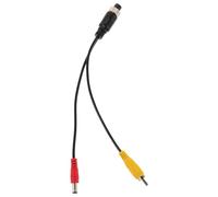 Garneck Câble Vidéo Adaptateur Caméra 4 Broches DC pour Voiture | Plastique, Installation Facile, pour Navigation et Multimédia Auto, Raccordement Écran, Usage Garage