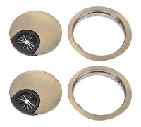 Garneck Cache-Trou pour Garder Le Propre et Ordonné en Alliage de Zinc pour Câbles de Bureau 2pcs Passe-câble Rond Organiseur de Câble pour Bureau