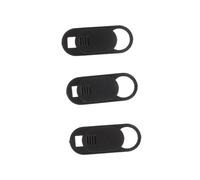 Garneck Cache-Webcam Obturateur Glissant, Lot de 3 Pièces, Protection de Confidentialité pour Ordinateur Portable et Smartphone, Noir, Anti-espionnage, Usage Bureautique et Déplacement,