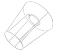 Garneck Cadre Abat-Jour Métal Soi-Même E27 Support Lampe de Table DIY Fil Métallique Diamètre Supérieur 9 CM Inférieur 15 CM Hauteur 15 CM pour Éclairage Intérieur Maison Bureau