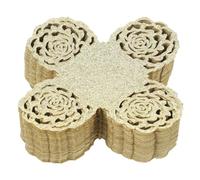 Garneck Caissettes à Pâtisserie en Papier Doré Pailleté, 100 Pièces, Décorations Creuses pour Chocolats et Truffes, pour Mariage, Fêtes et Buffet de Desserts