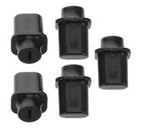 Garneck Capuchons de Commutateur de Guitare Accessoires Élégants en Plastique Noir 5pcs, Compatibles Polyvalents, Faciles à Ajuster le Ton pour Guitare Électrique